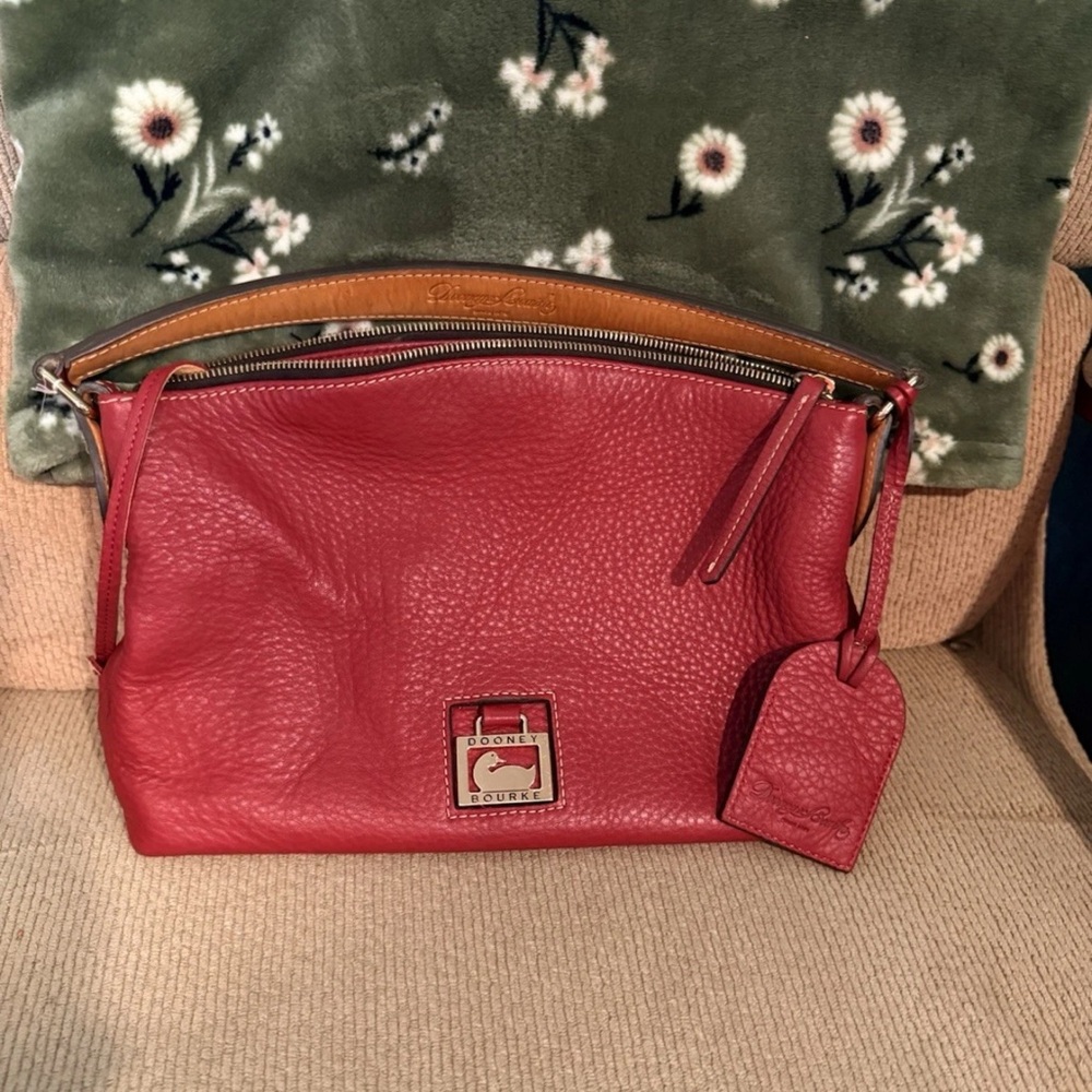 Dooney & Bourke Red Leather Shoulder Bag